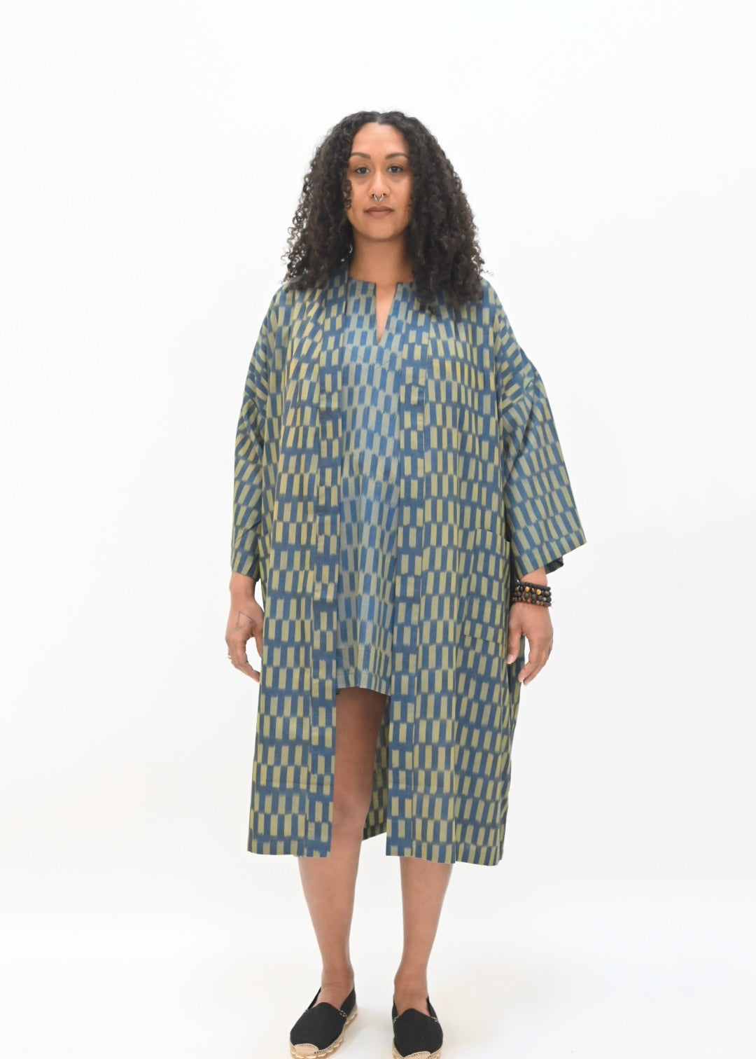 Robe- Teal Ikat