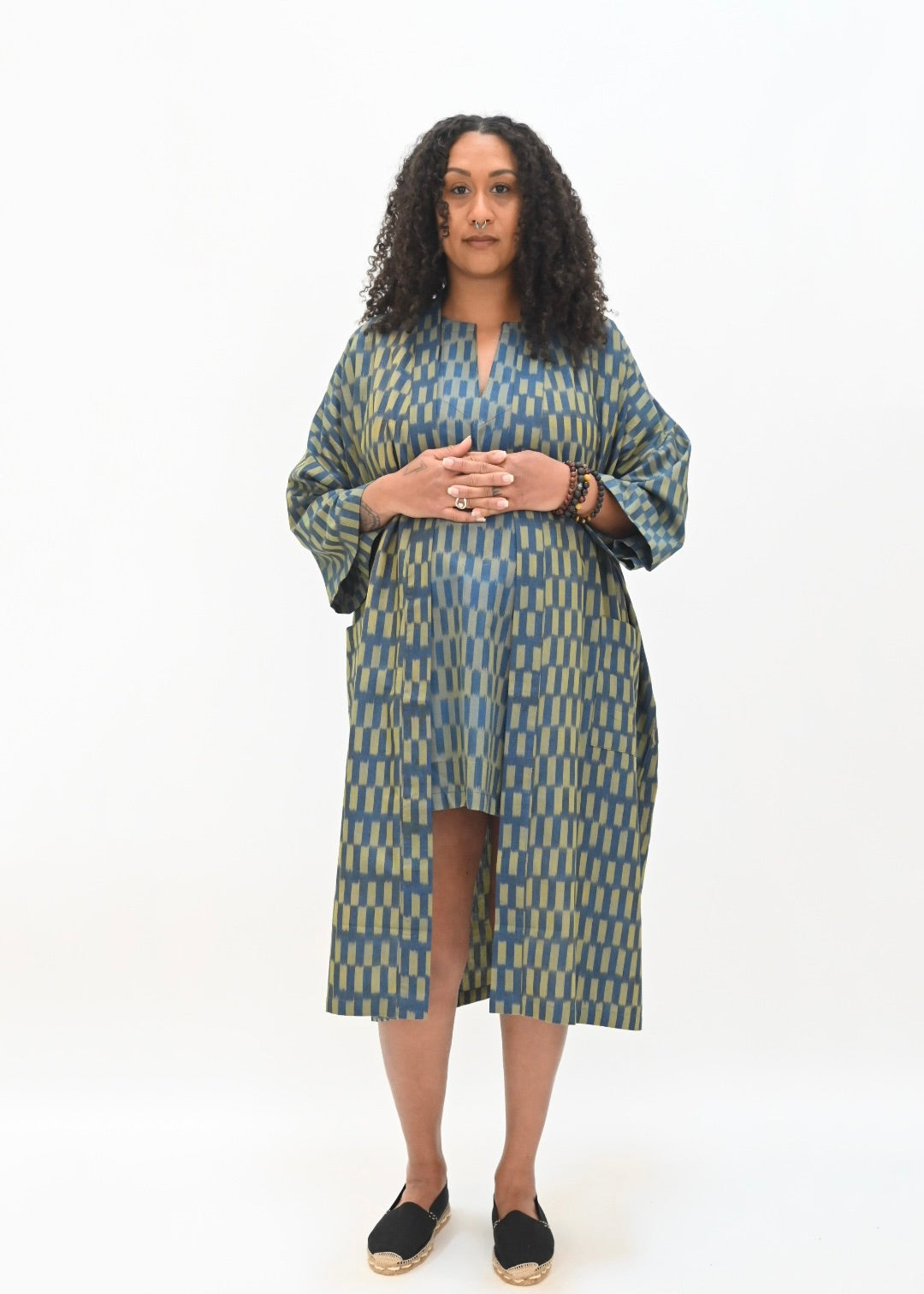 Robe- Teal Ikat