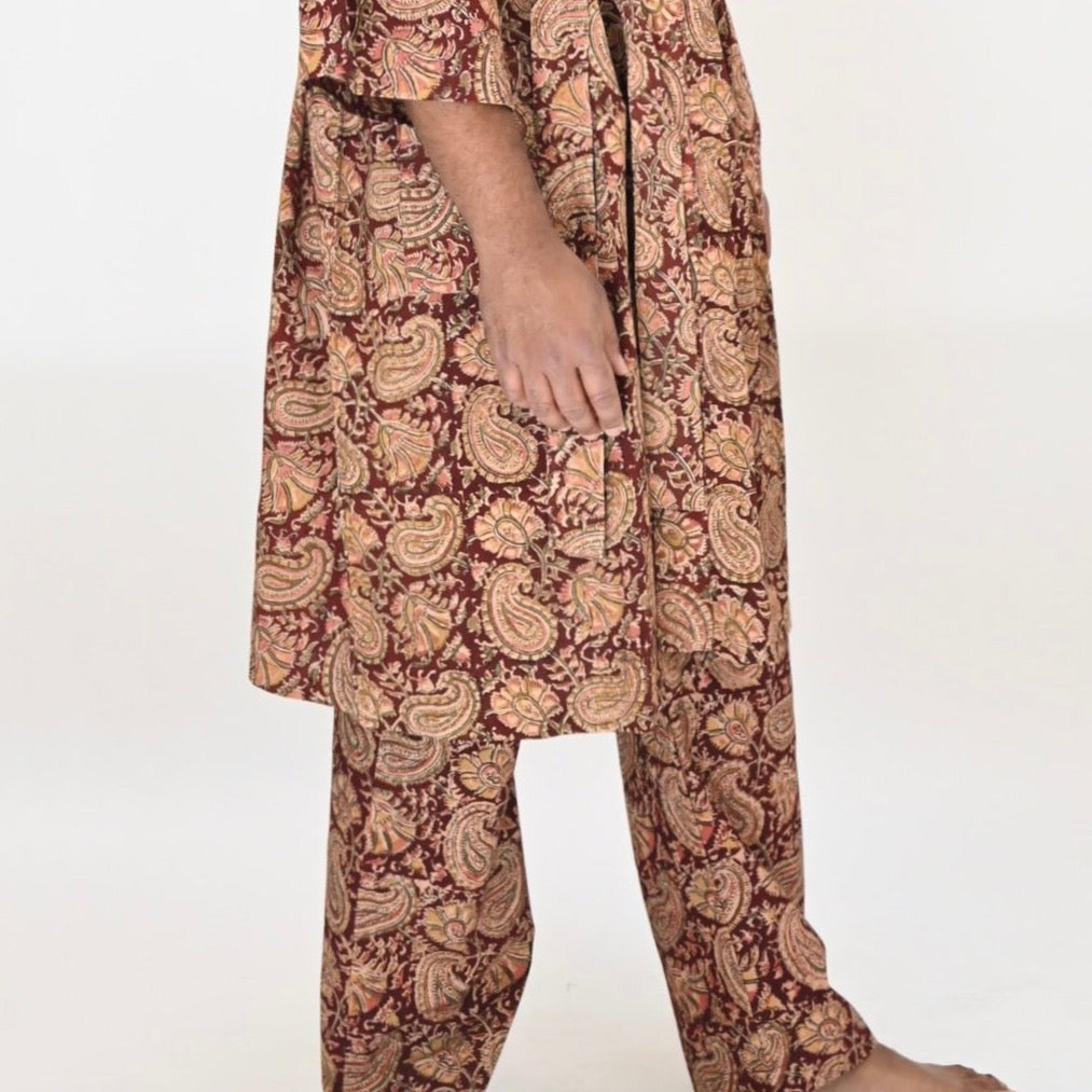 PJ Pants - Paisley Blockprint