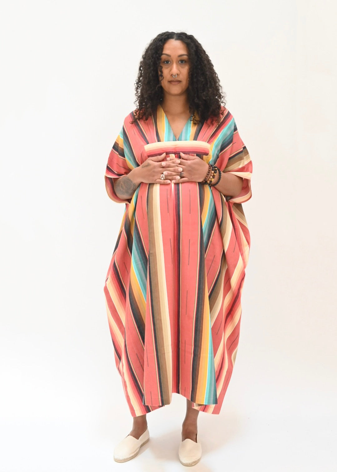 Ruched Kaftan - Terra Cotta