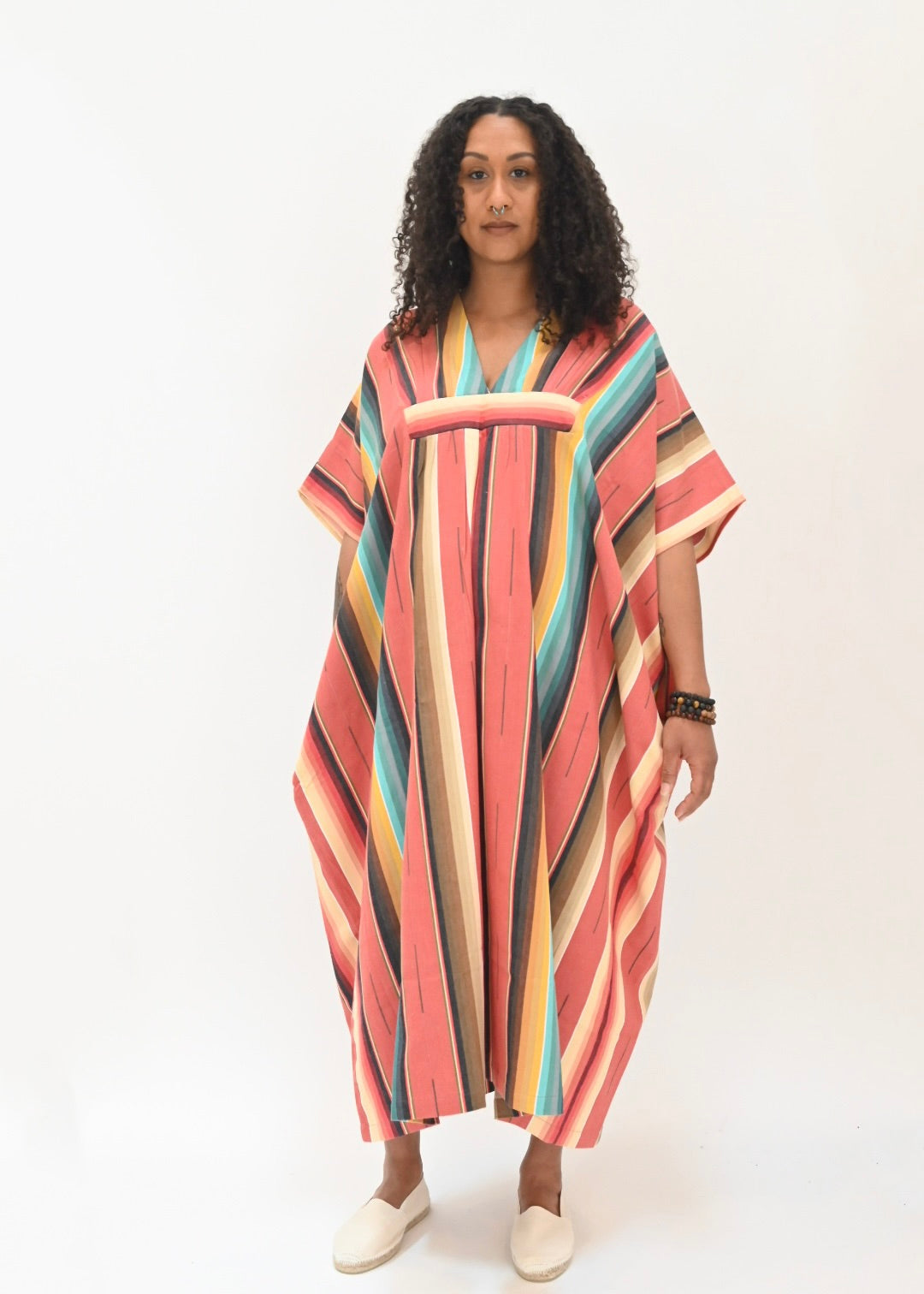 Ruched Kaftan - Terra Cotta