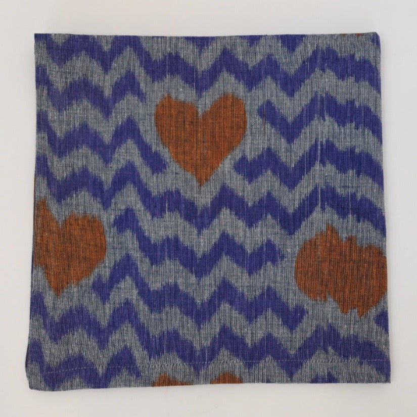 Napkin - Ikat Hearts