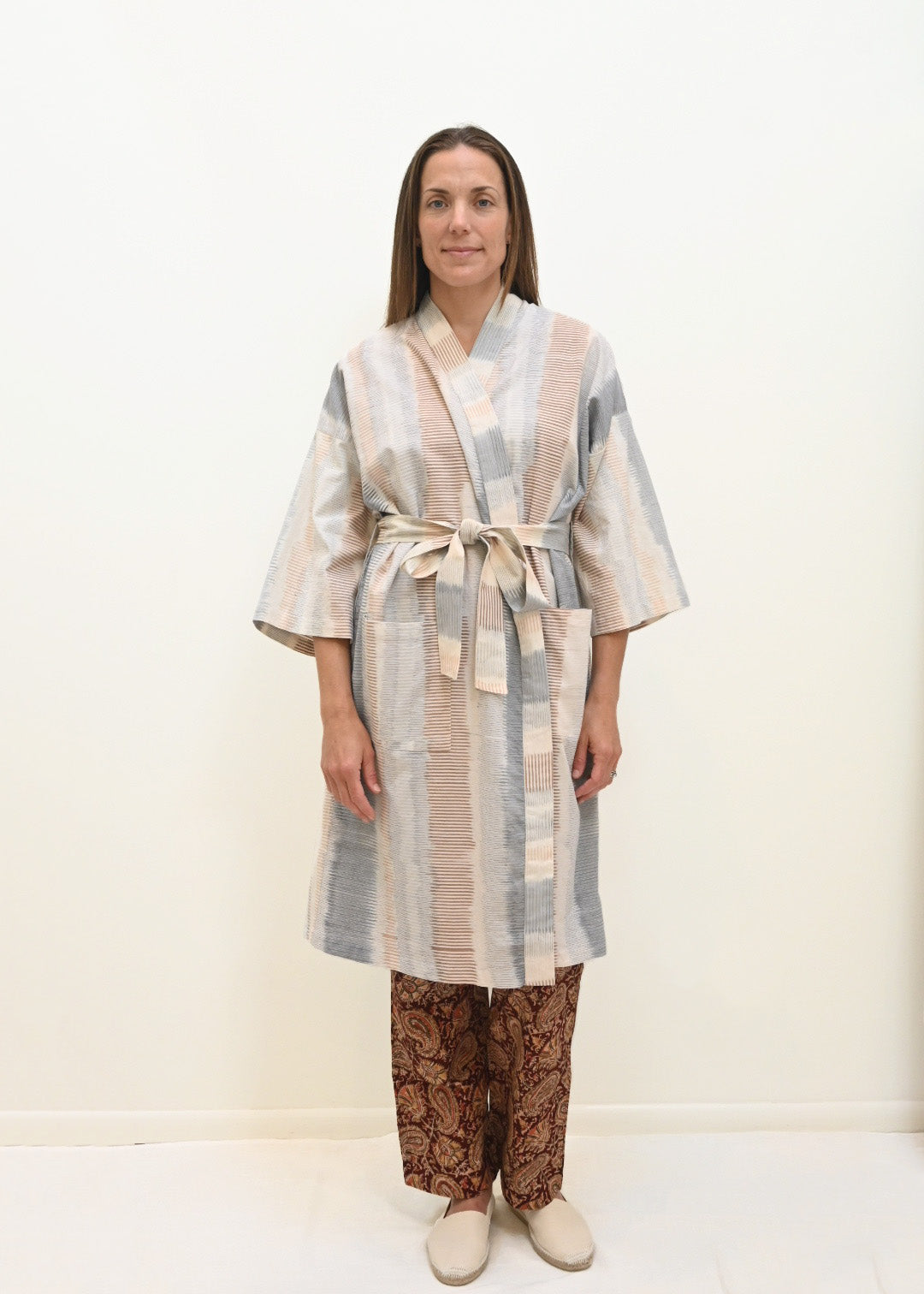 Ikat Robe - Neutral