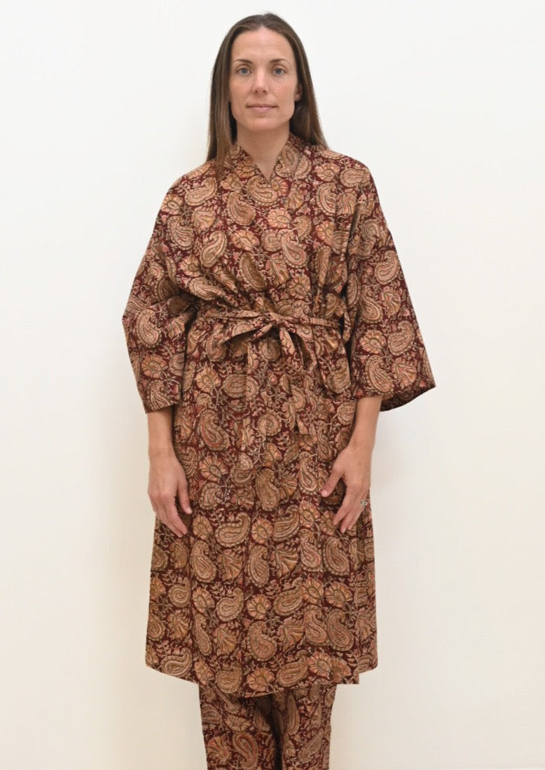 Robe- Paisley Blockprint